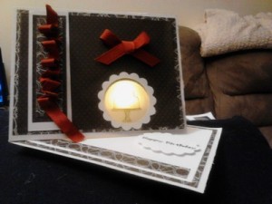Shades of black birthday light on