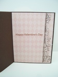 Inside vintage tri-fold hearts