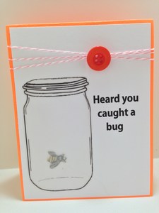 mini-jar caught bug