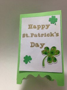 St Pattys day screen card front