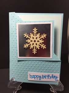 Birthday snowflake card