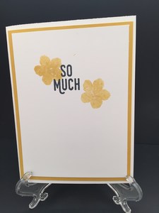 Yellow flower Thank you inside