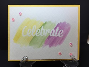 celebrate watercolor