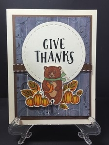 Give thanks bear outside